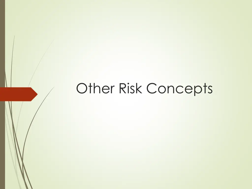 other risk concepts