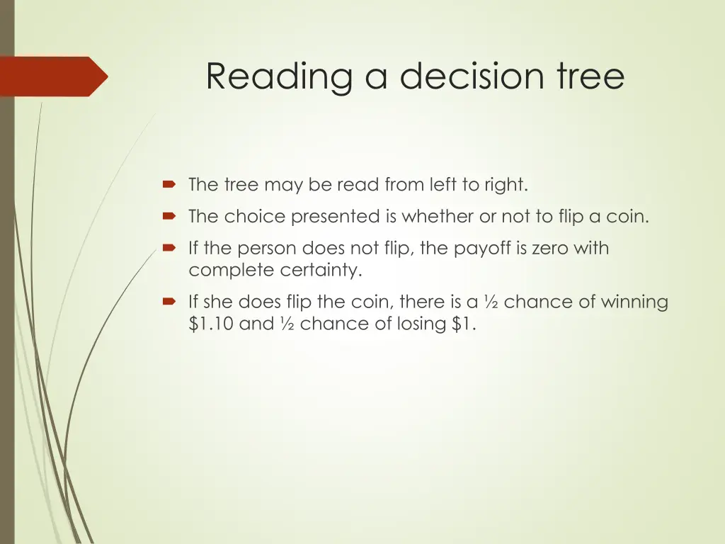 reading a decision tree