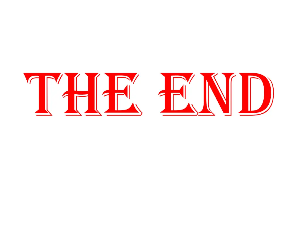 the end