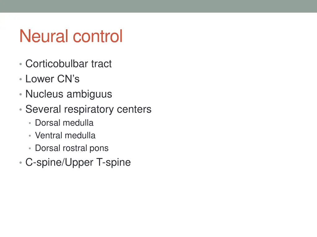 neural control