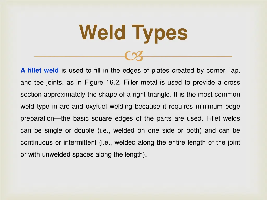 weld types