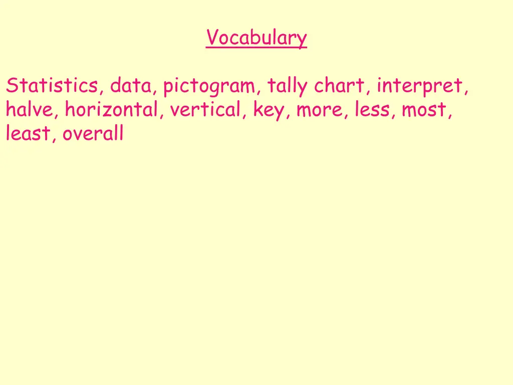 vocabulary