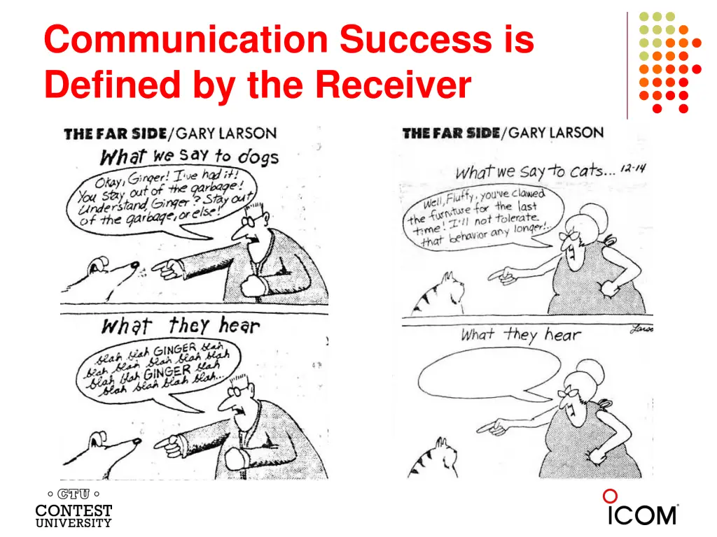 communication success is defined by the receiver