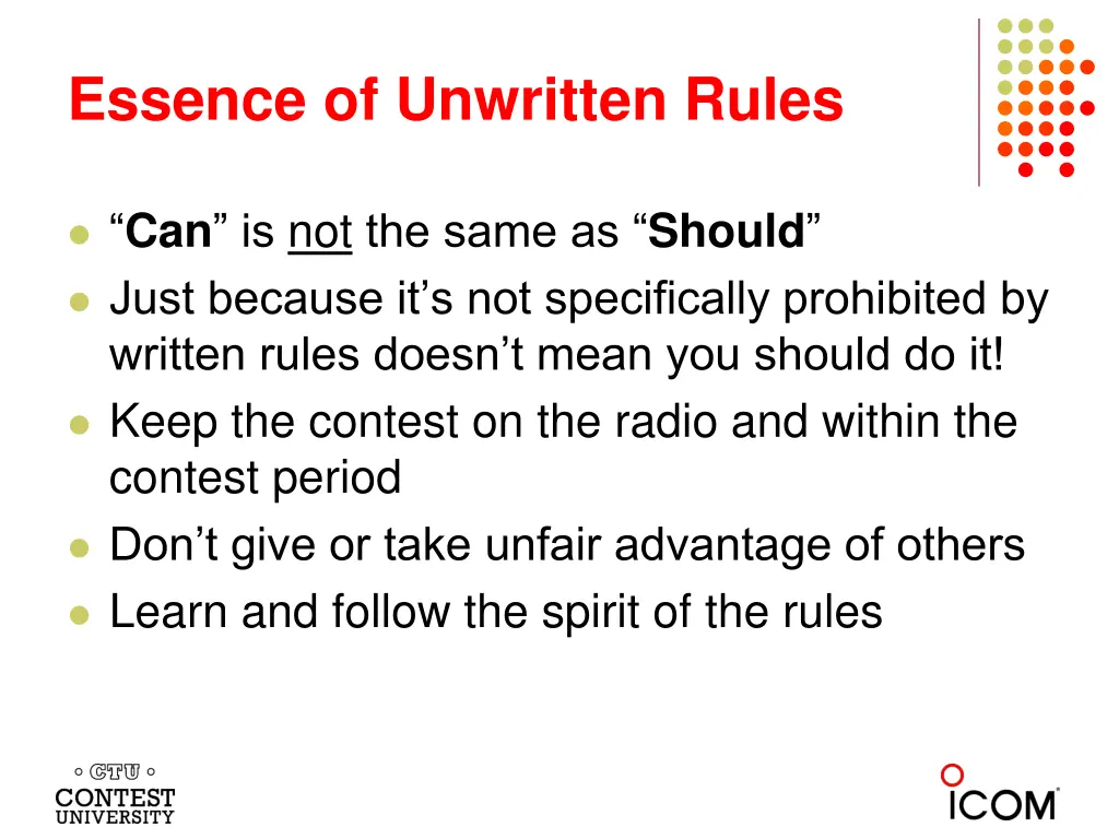 essence of unwritten rules