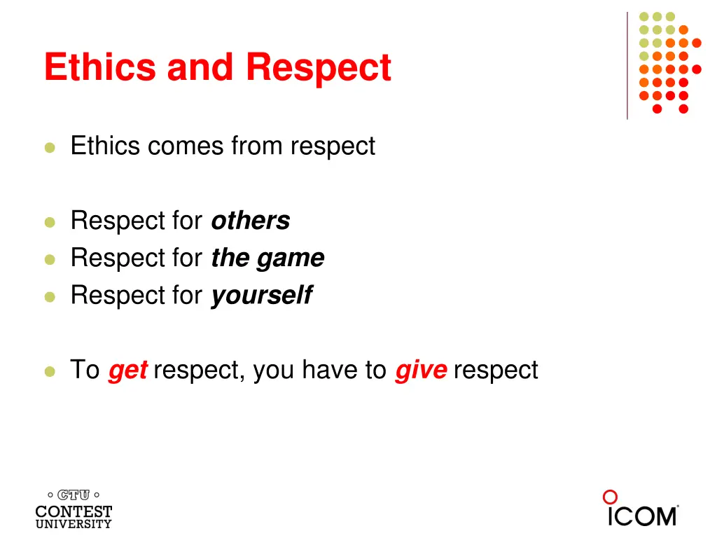 ethics and respect 1