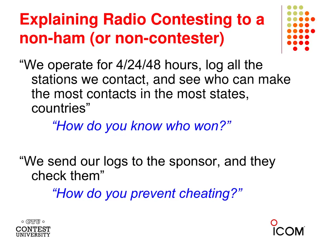 explaining radio contesting