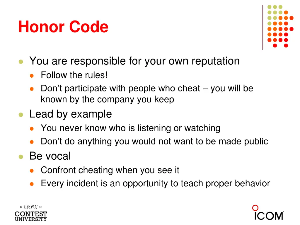 honor code