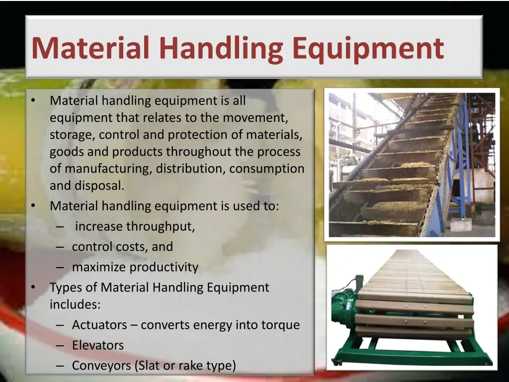 material handling equipment