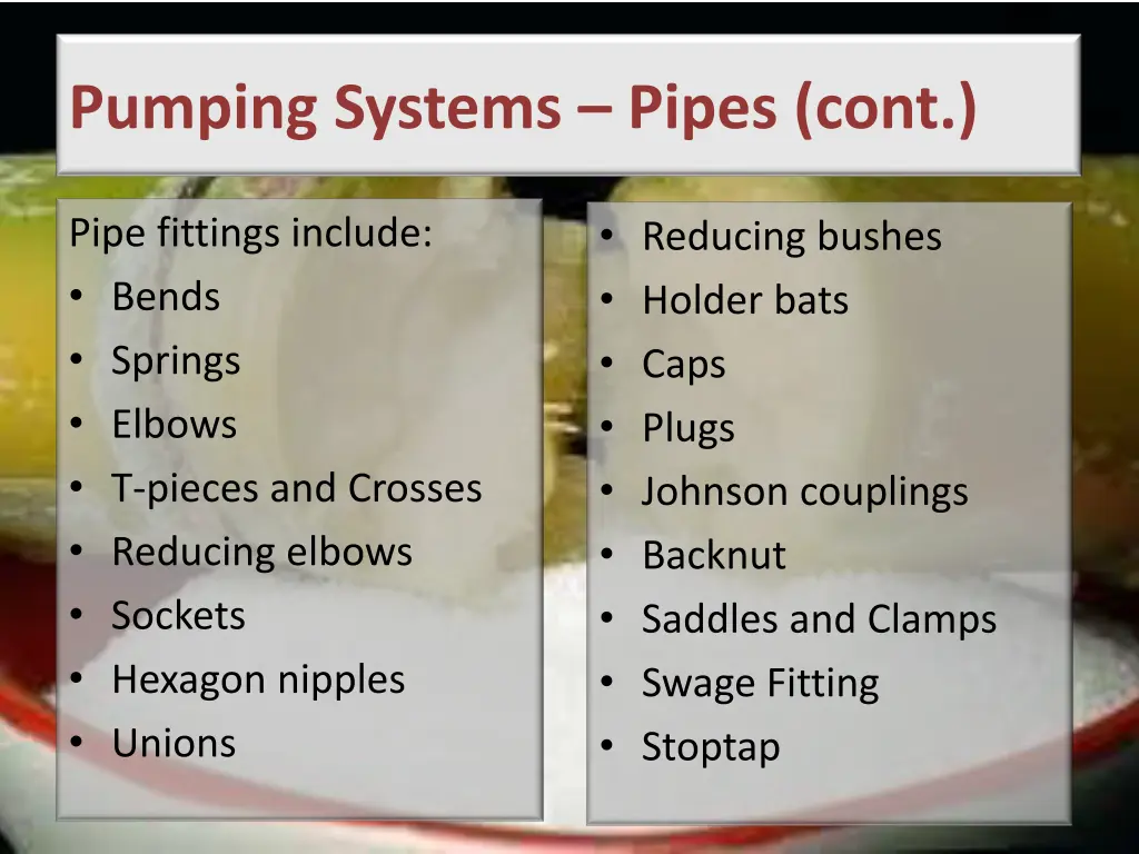 pumping systems pipes cont 2