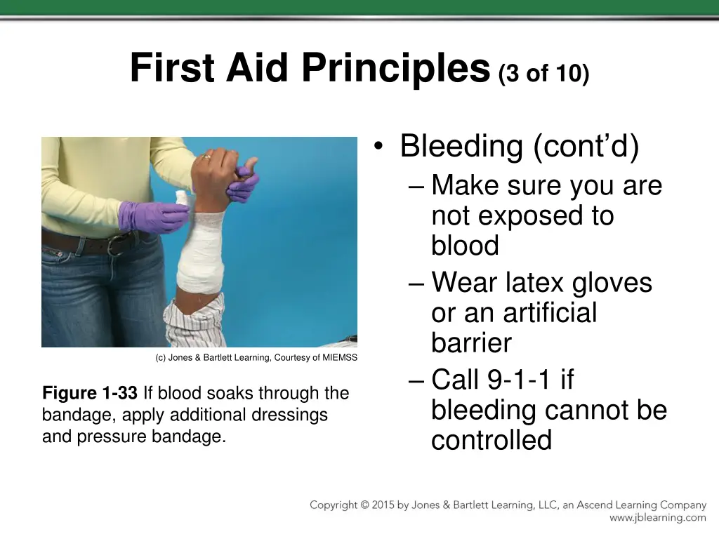 first aid principles 3 of 10