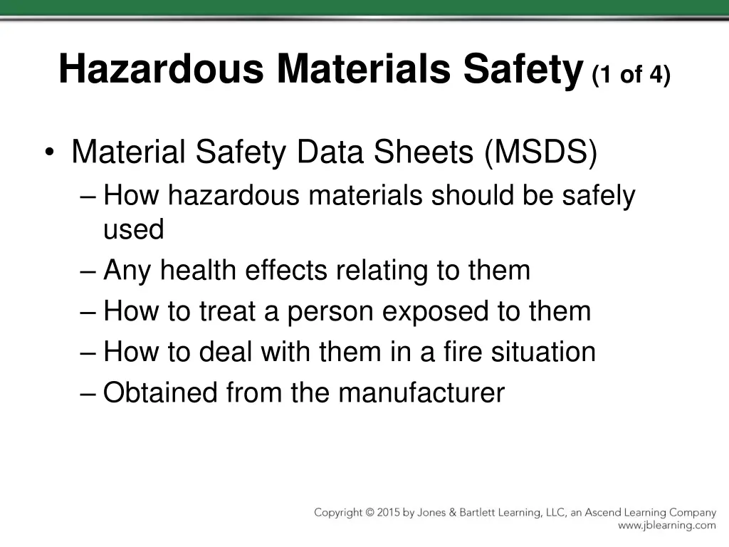 hazardous materials safety 1 of 4