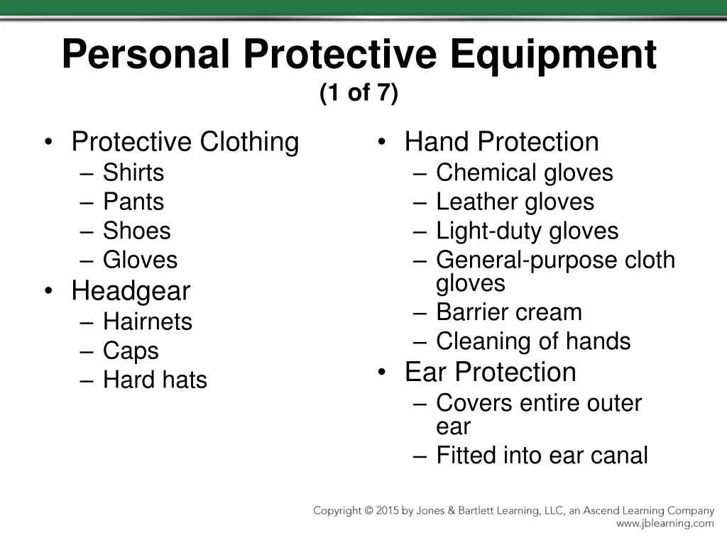 personal protective equipment 1 of 7