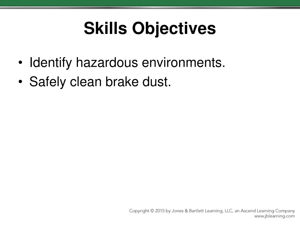 skills objectives