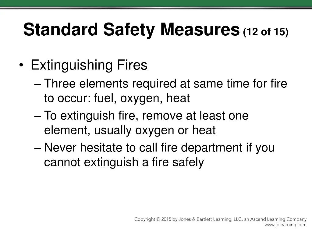 standard safety measures 12 of 15