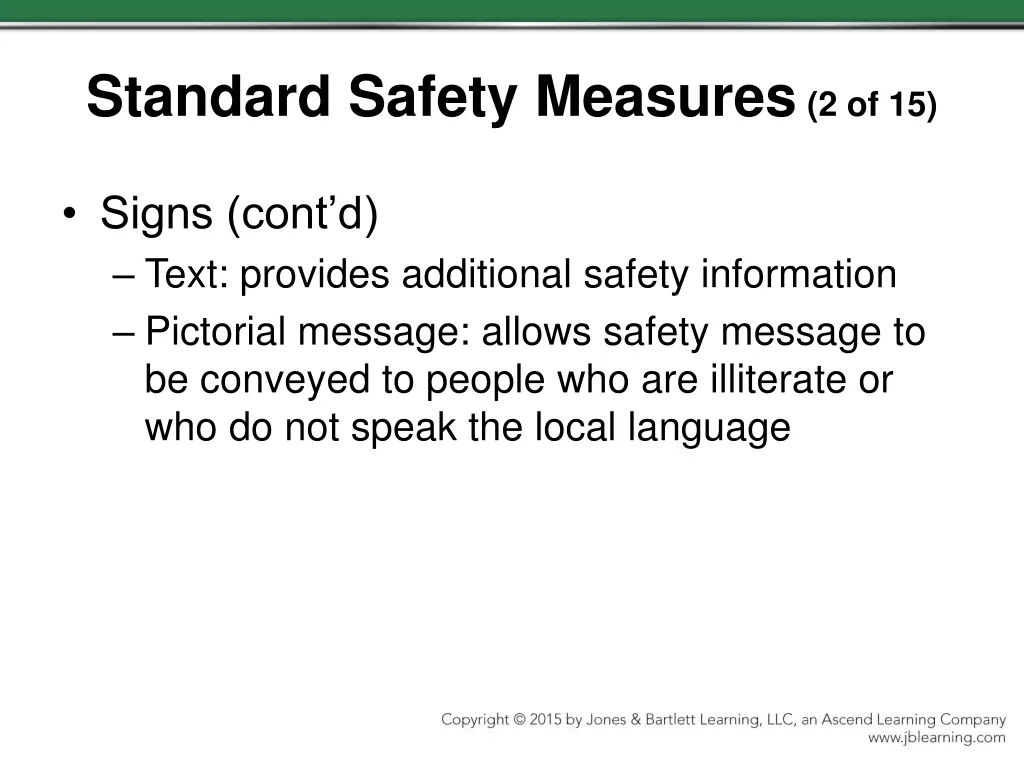 standard safety measures 2 of 15