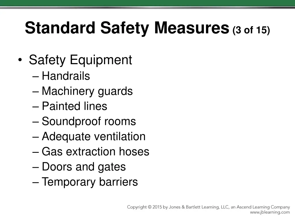 standard safety measures 3 of 15