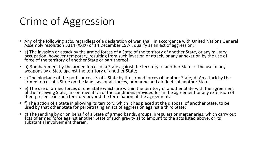 crime of aggression