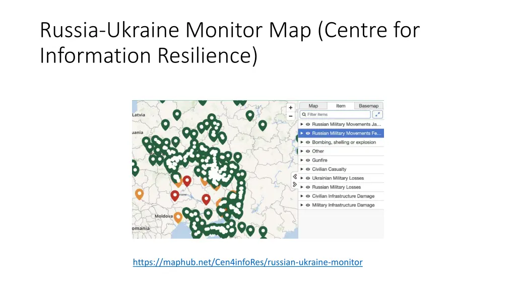 russia ukraine monitor map centre for information