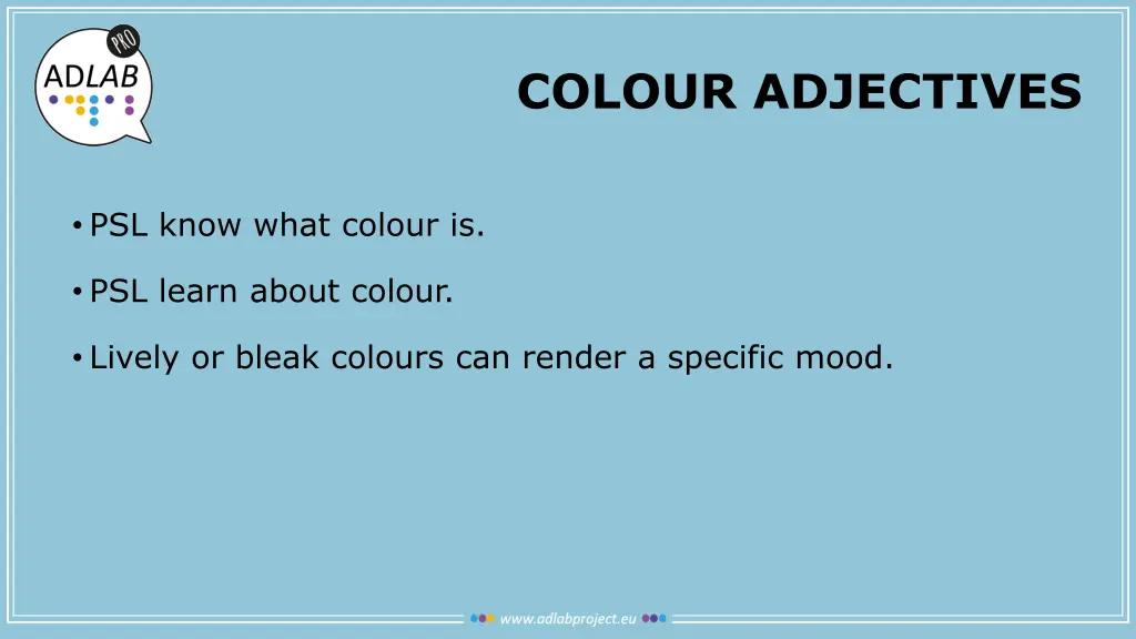 colour adjectives