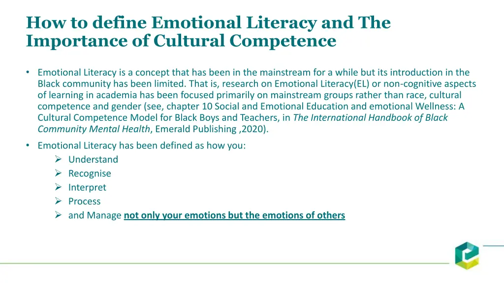 how to define emotional literacy