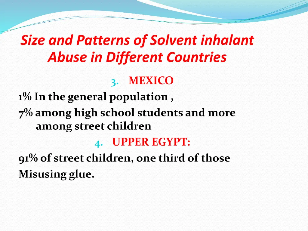 size and patterns of solvent inhalant abuse 1