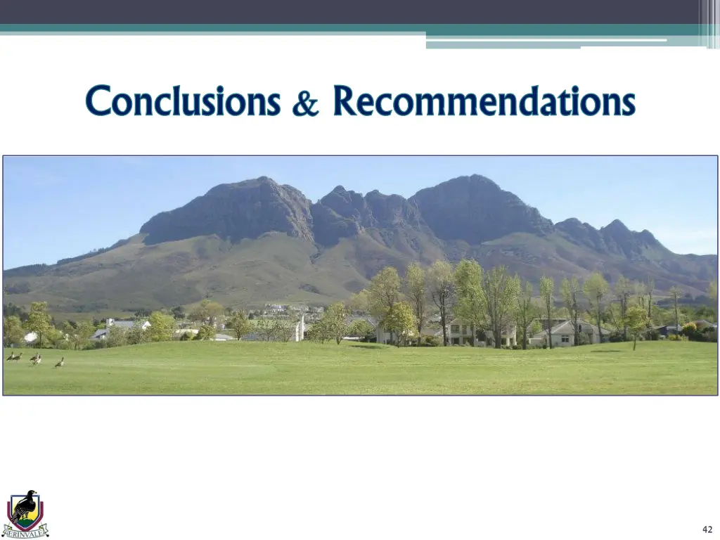 conclusions recommendations conclusions