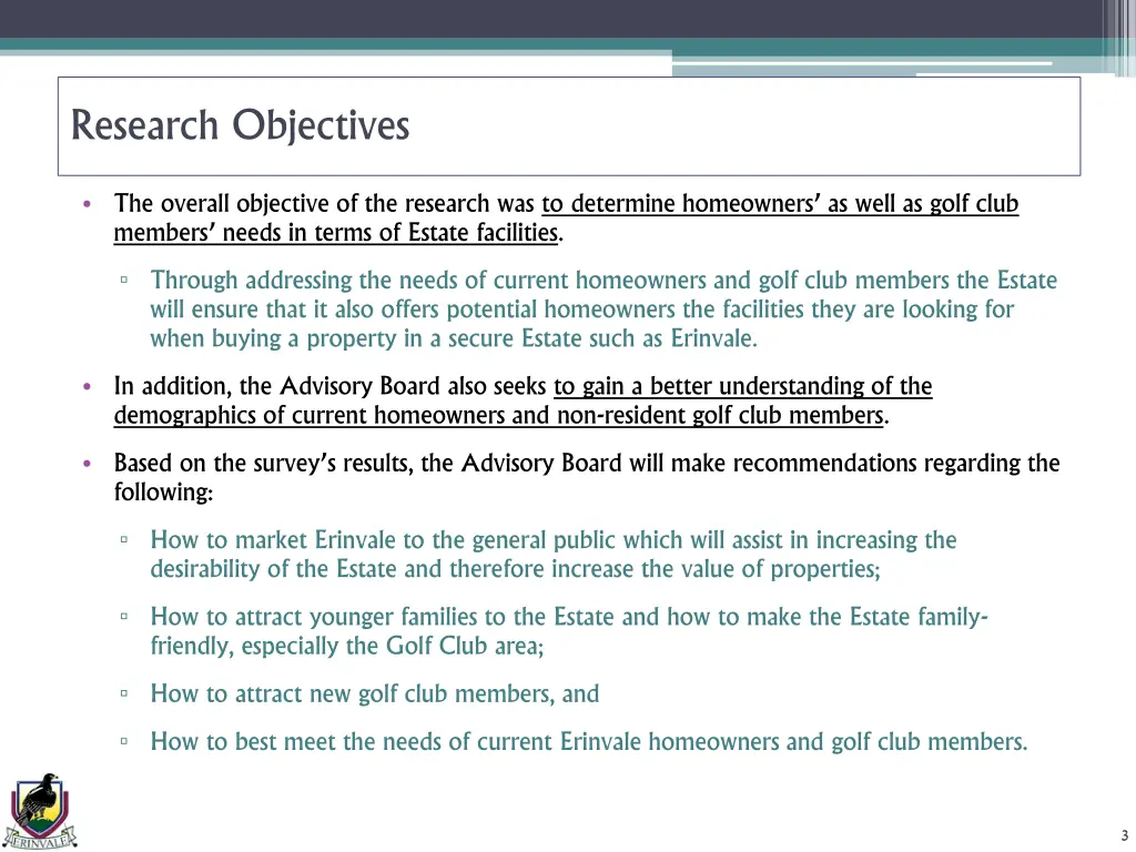 research objectives