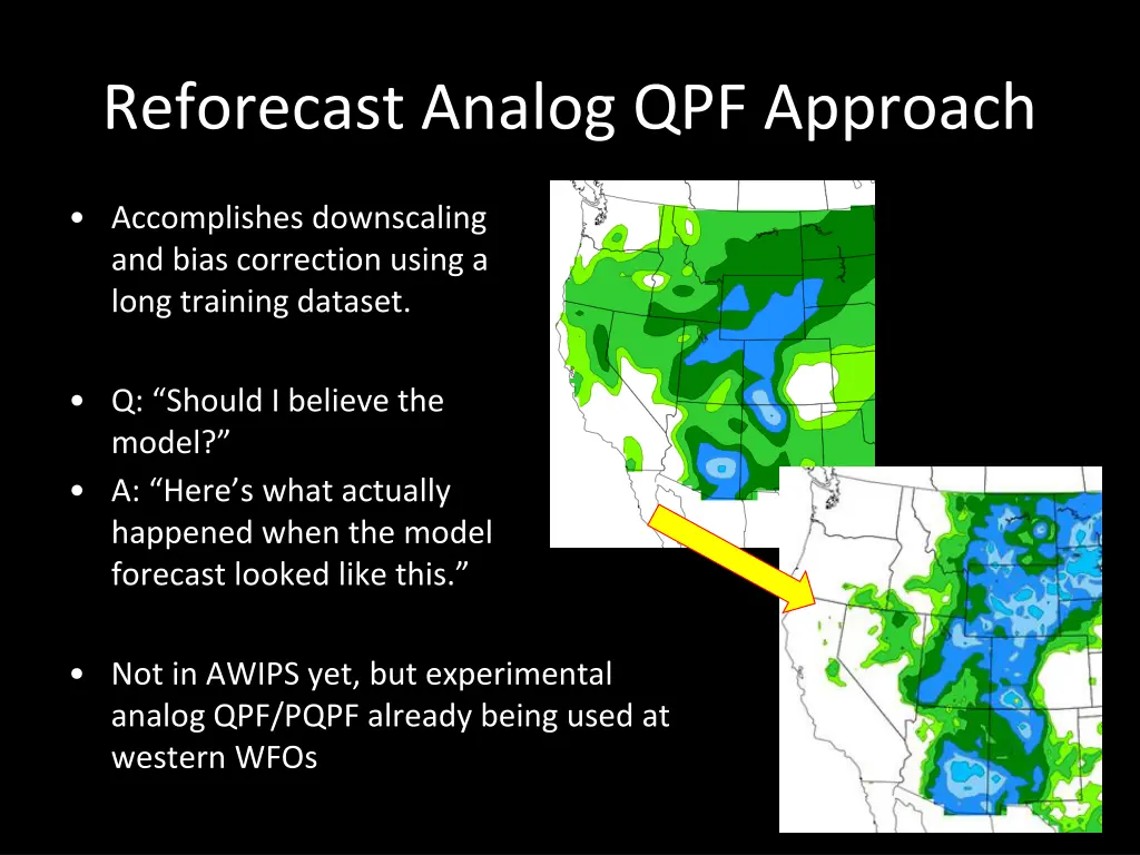 reforecast analog qpf approach