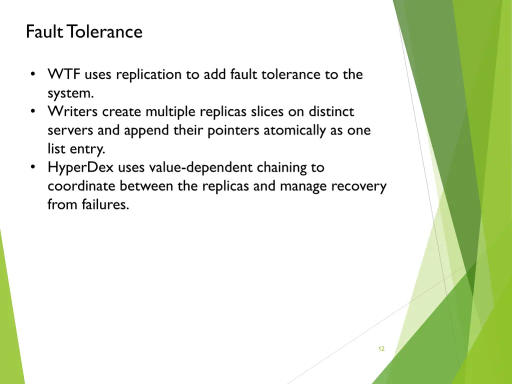 fault tolerance