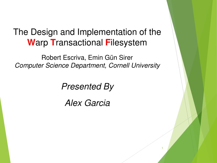 the design and implementation