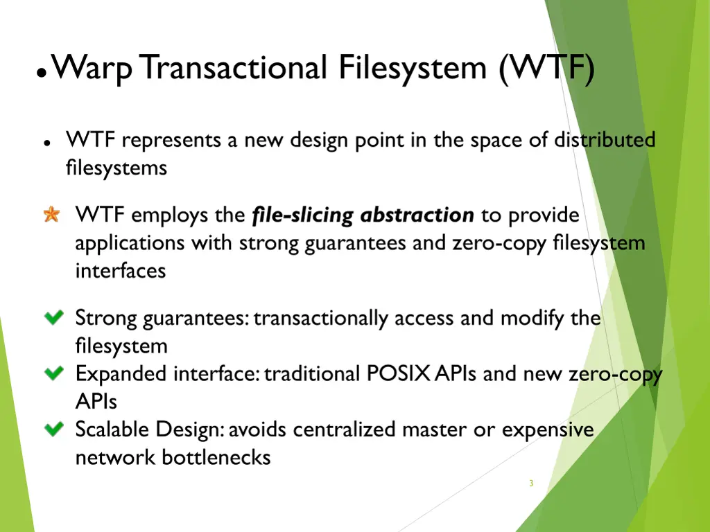 warp transactional filesystem wtf