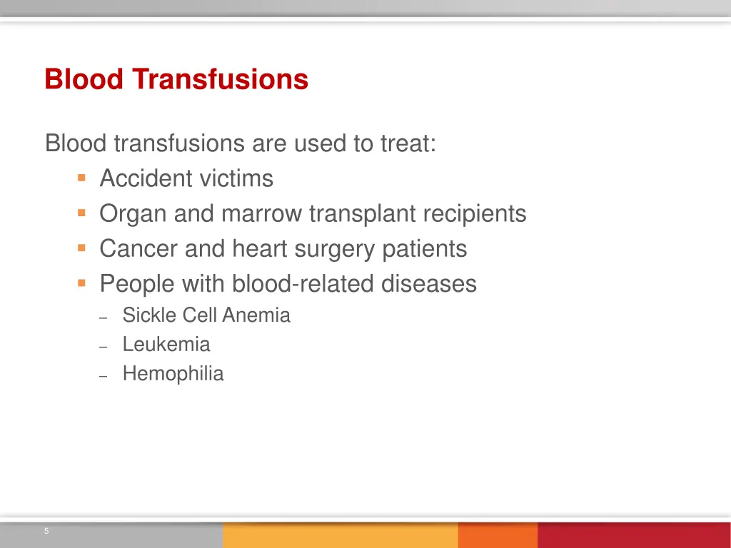 blood transfusions