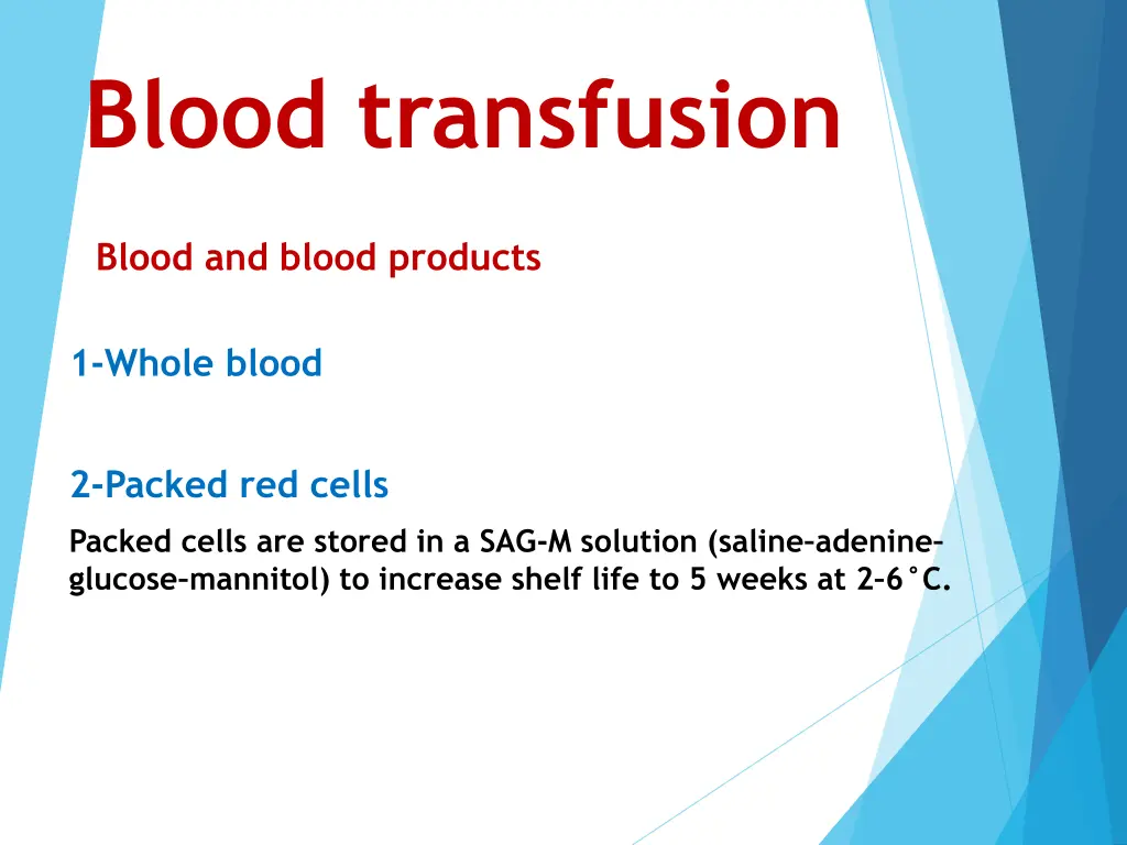 blood transfusion