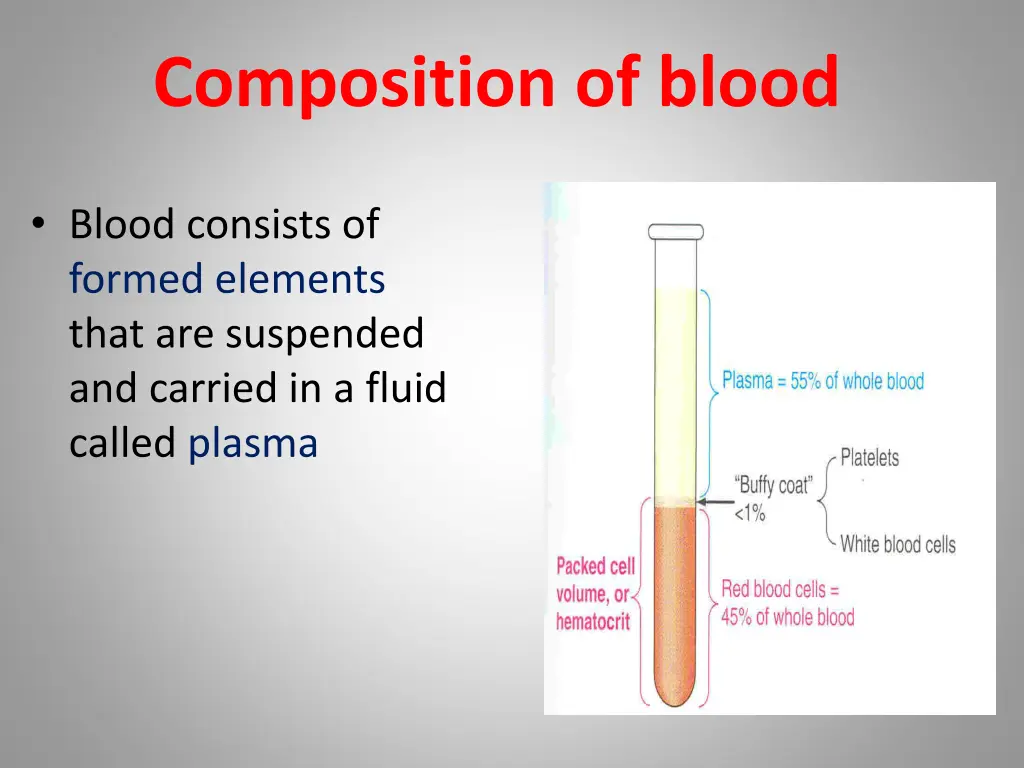 composition of blood