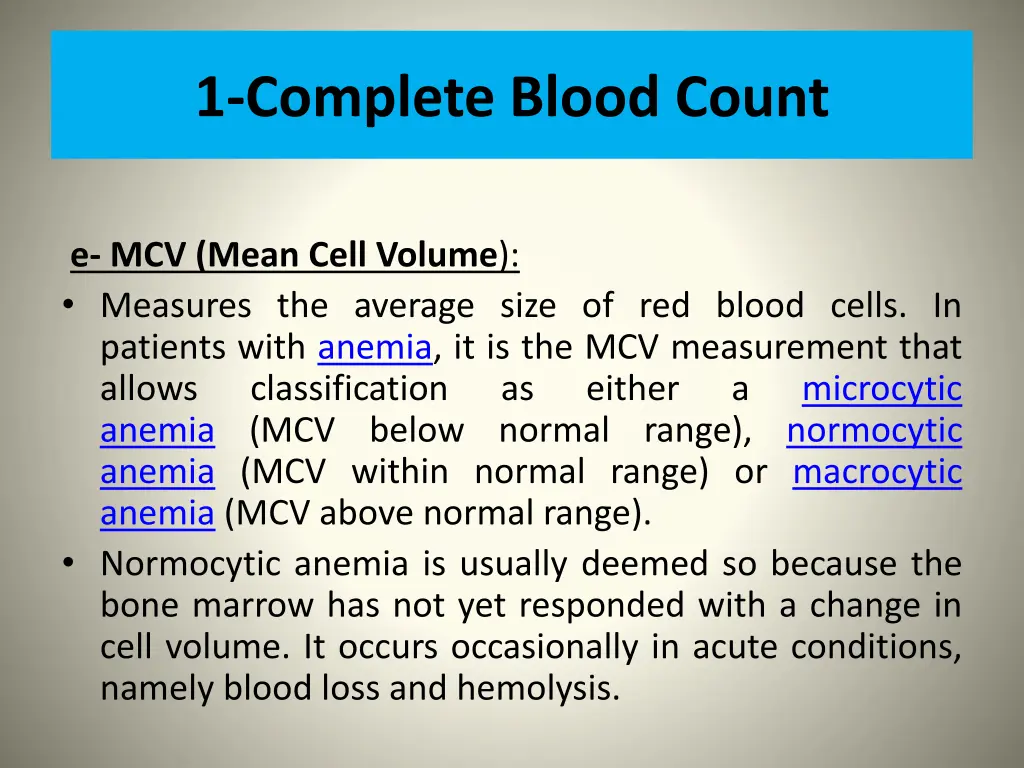 1 complete blood count 3