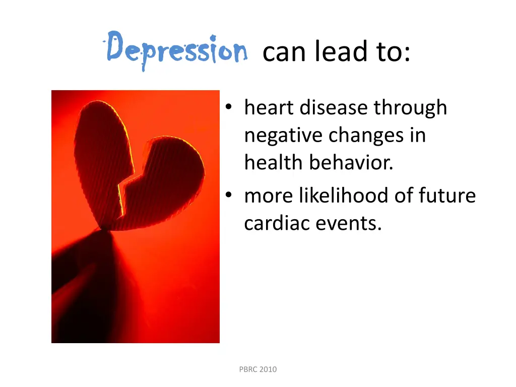 depression depression can lead to