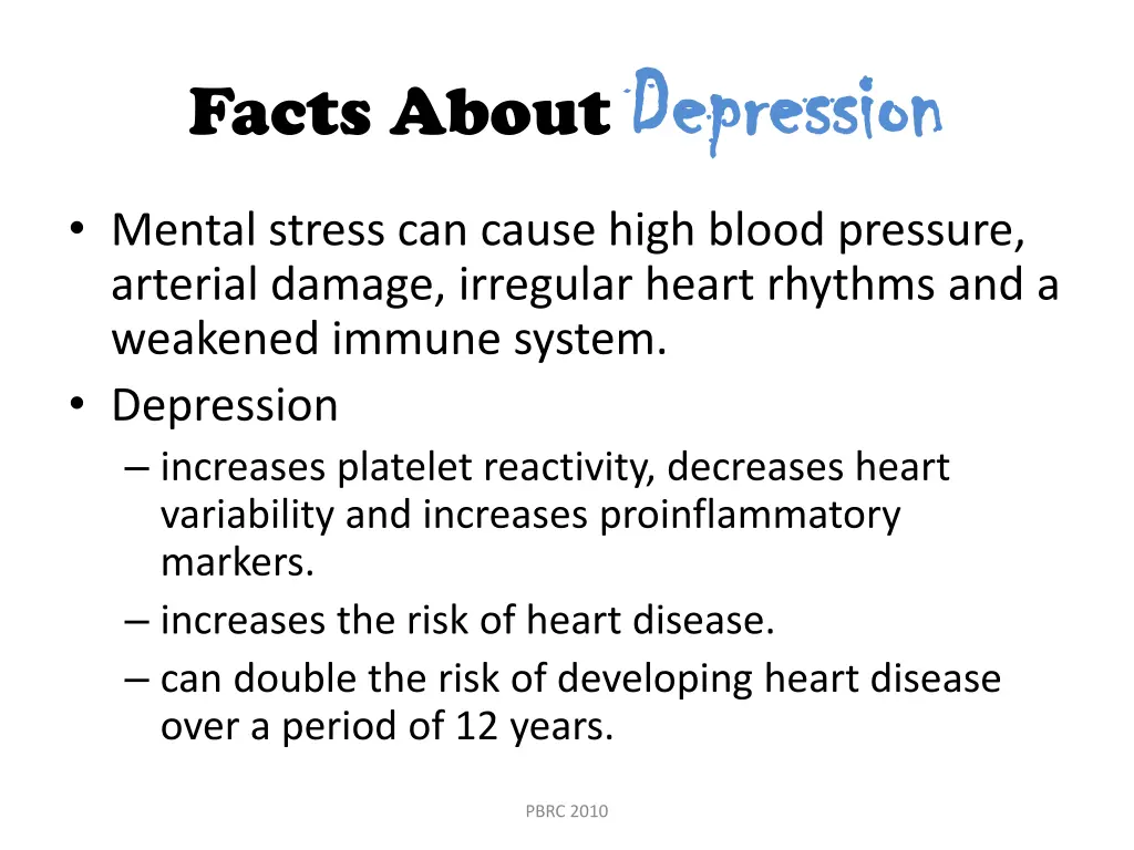 facts about depression 1