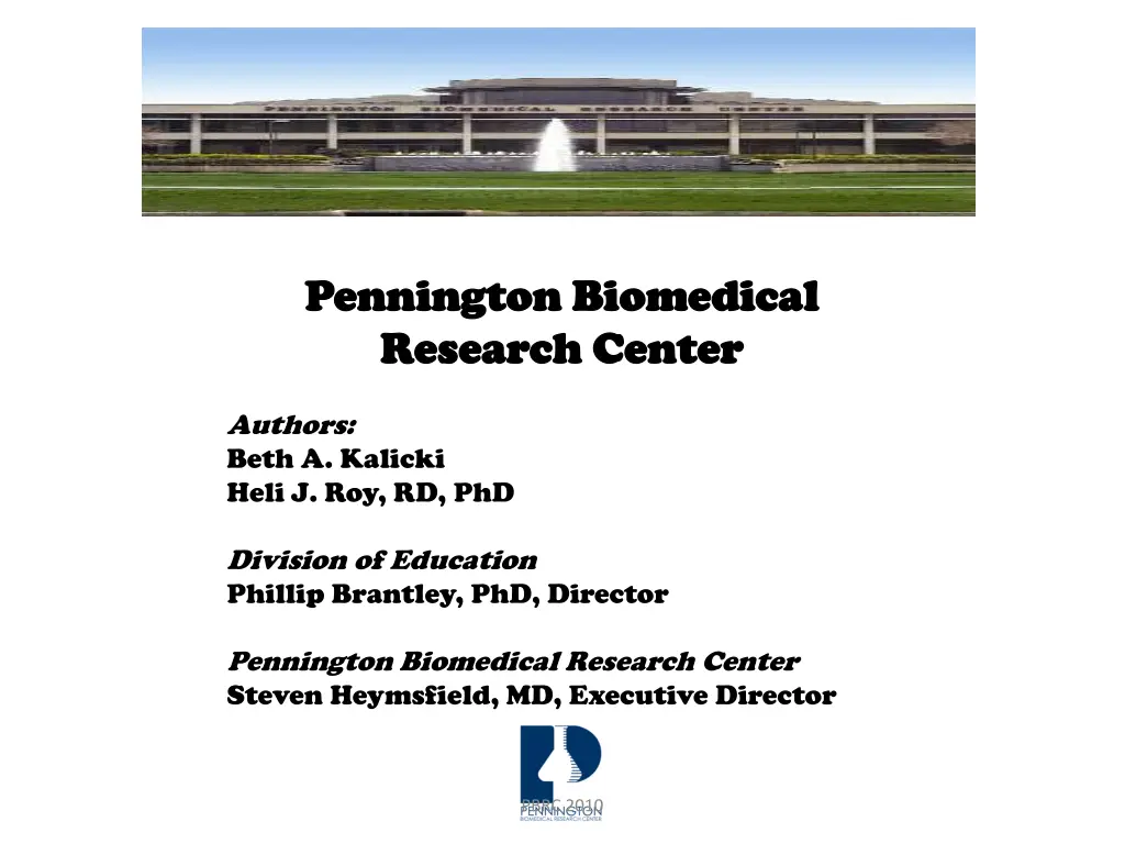 pennington biomedical pennington biomedical