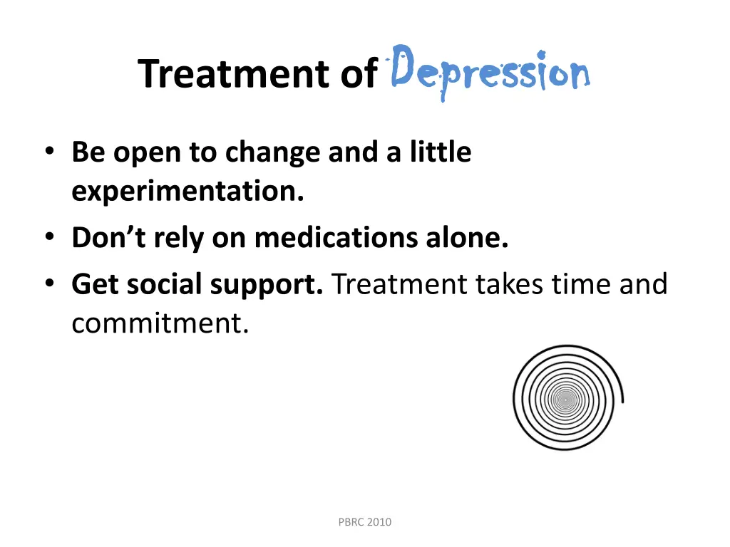 treatment of depression 1