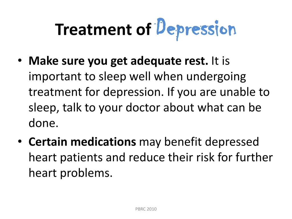 treatment of depression 2