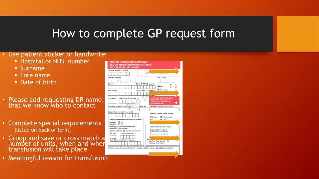 how to complete gp request form