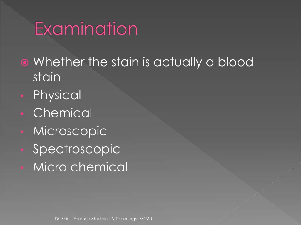 examination