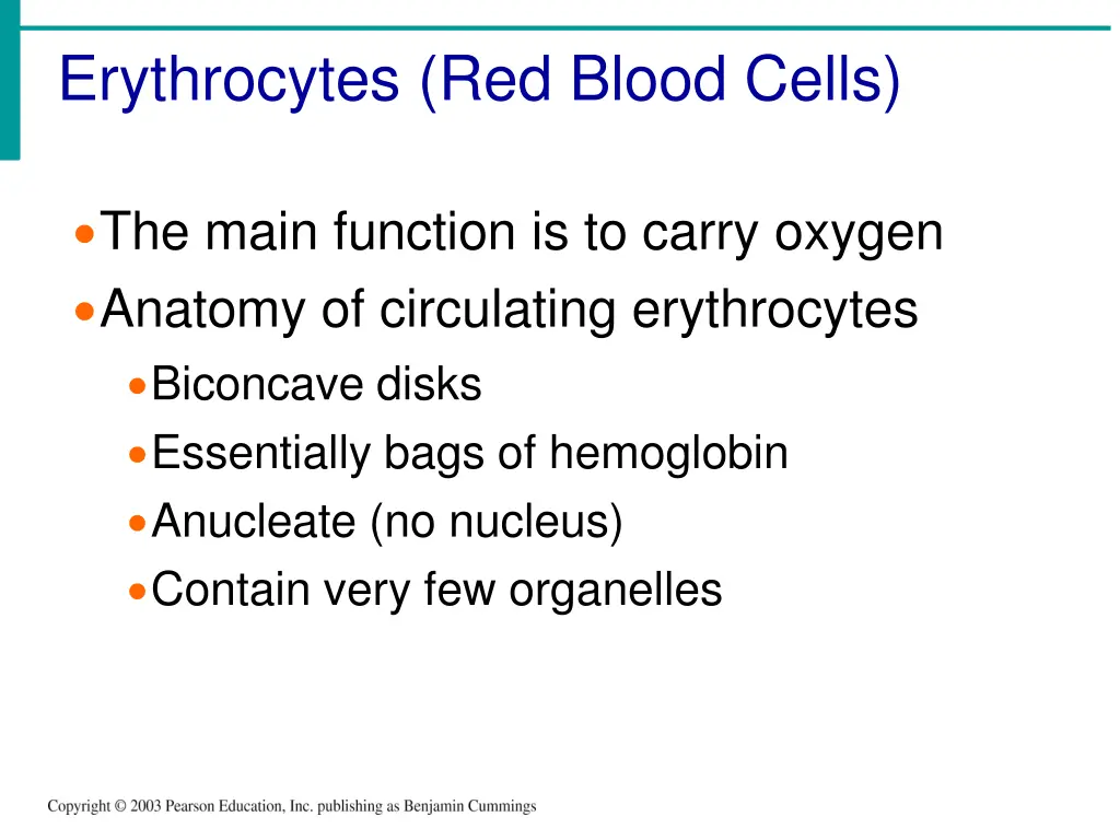 erythrocytes red blood cells