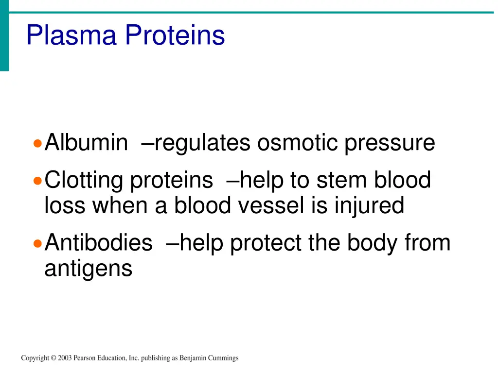 plasma proteins