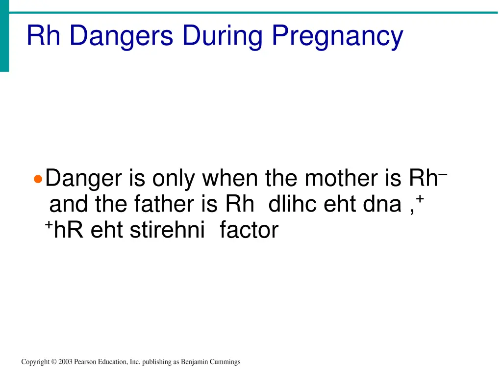 rh dangers during pregnancy