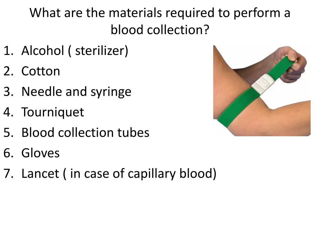 what are the materials required to perform