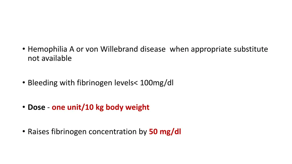 hemophilia a or von willebrand disease when