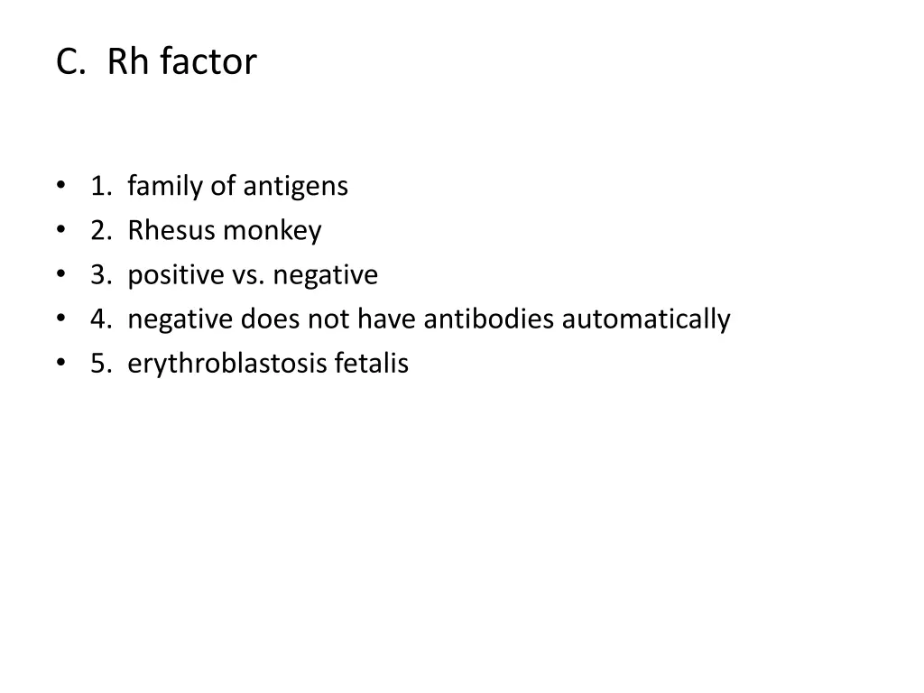 c rh factor