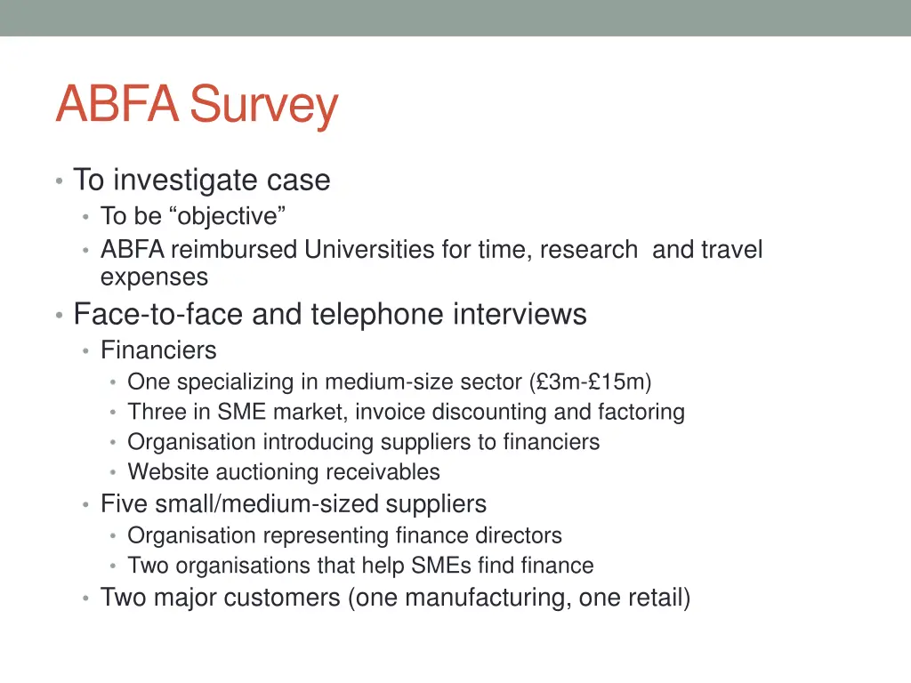 abfa survey