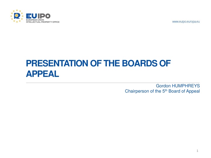 presentation of the boards of appeal